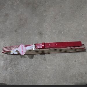 DEADSHOCK NEW WITH TAGS XHILARATION Women’s Red Studded Belt